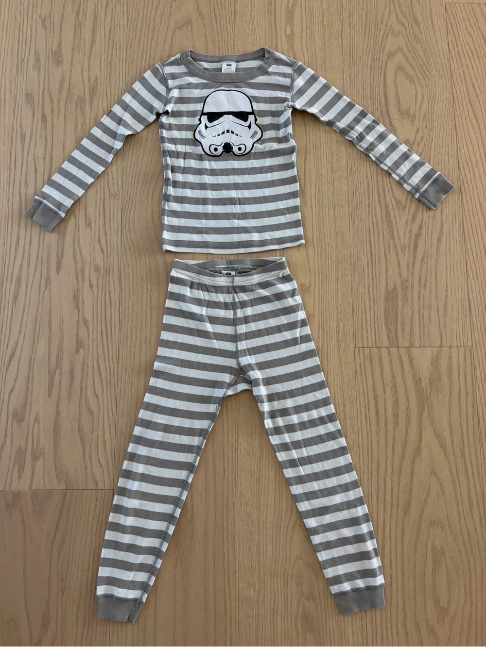 Hanna Andersson Star Wars Stormtrooper Pajama Set Boys Size 6-7 Organic Cotton